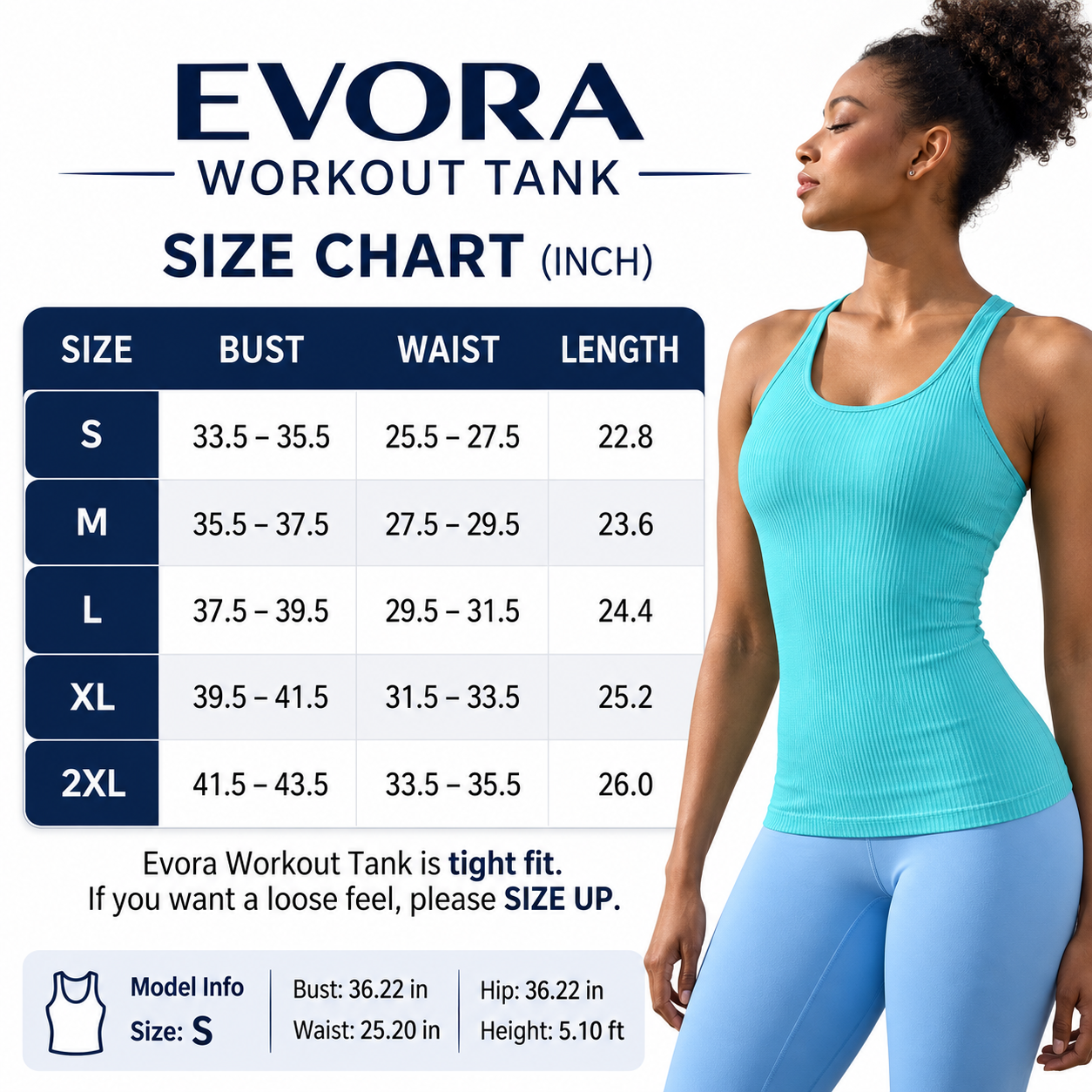 Women's Athletic Tank Top with Built in Bra